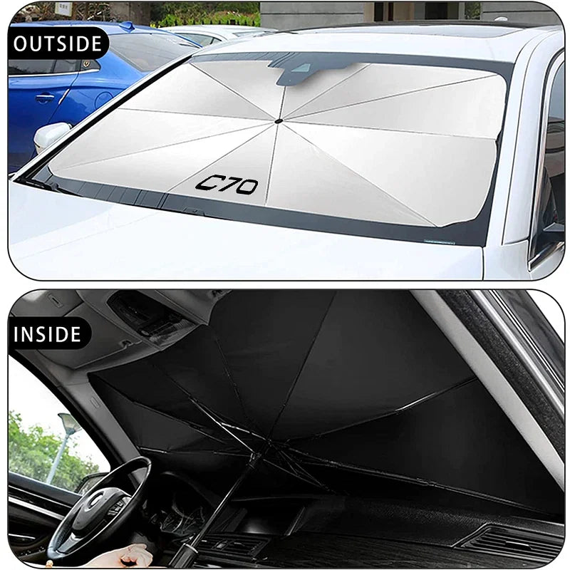 Color: Dark Grey - Car Front Shading Car Windshield Sunshade - Premium Exterior Accessories from NoEnName_Null - Just $34.99! Shop now at Rapidvehicles