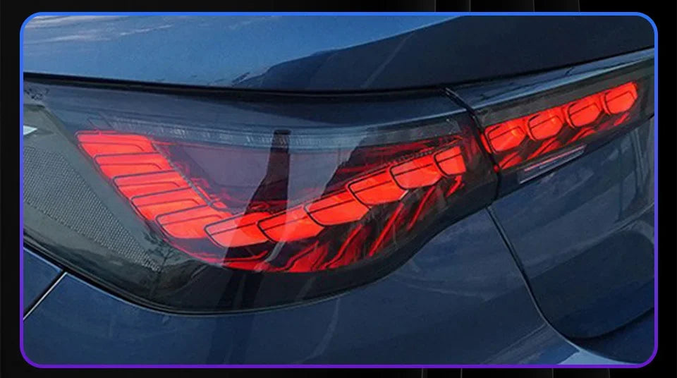 Car Taillights for Bmw 4 Series 2020-2023 Led Auto Back Lamps Assembly Upgrade Dragon Scale Design Style Turn Signal Accessories