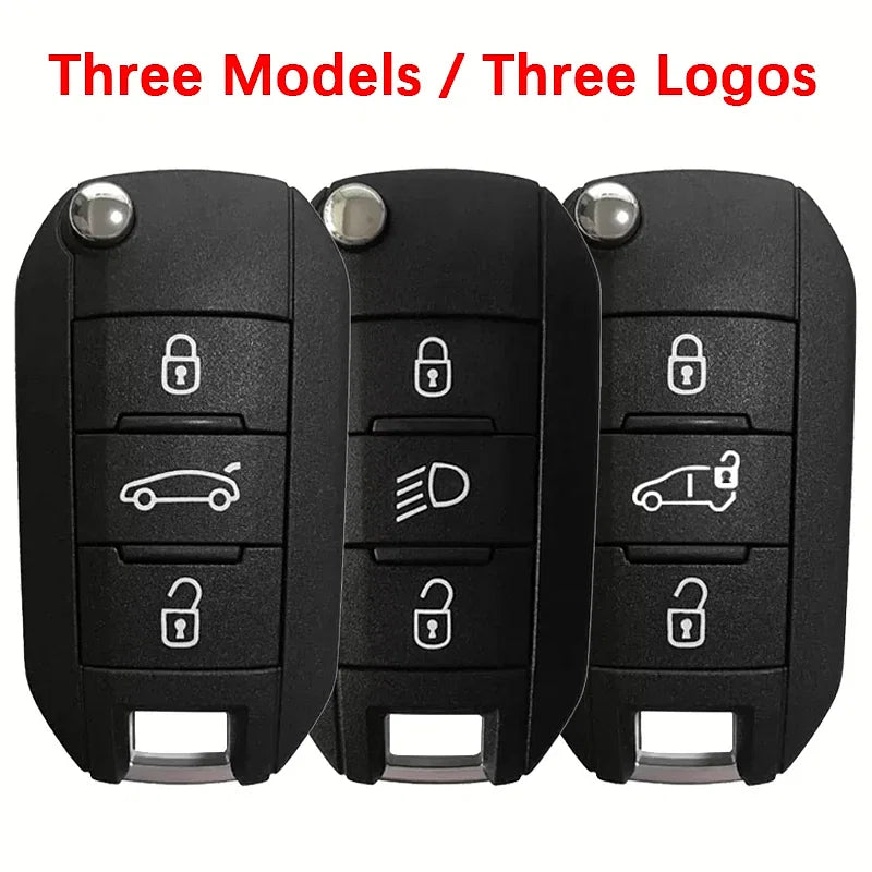 Color: GRAY, Number of Buttons: 5 Buttons - CN009050 Replacement Smart Flip Key For P-eugeot 3008 Rifter Expert 2017-2019 Citroen Remotes HUF8435 HITAG AES / 4A CHIP 433Mhz - Premium Car Lock System from NoEnName_Null - Just $24.89! Shop now at Rapidvehicles