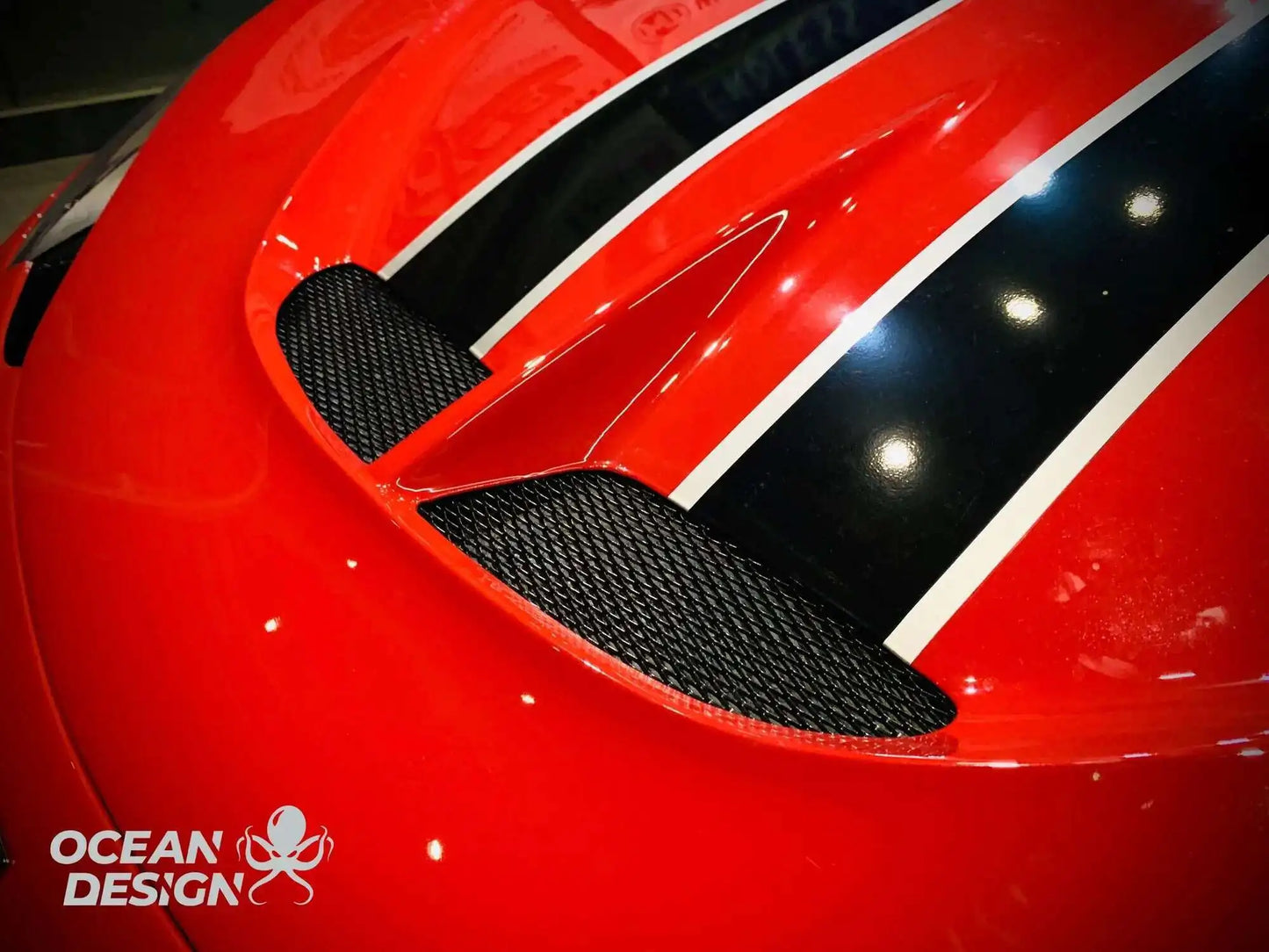 Suitable for Ferrari 458 Modified with Special Carbon Fiber Tail Wing, Front Bumper, Hood, Lip, Rear Spoiler Comparison Trim