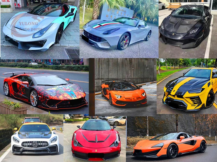 Ferrari 488 GTB unveils new high-quality OEM-style dry carbon fiber door pairs