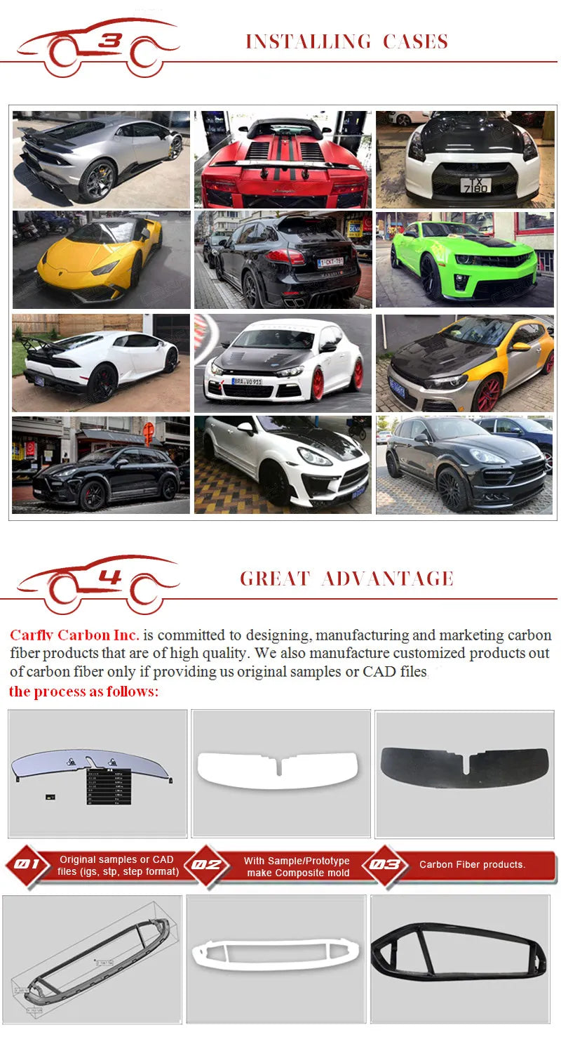 For Ferrari 458 Speciale Style Carbon Fiber and FRP Fiberglass Front Bumper for Ferrari