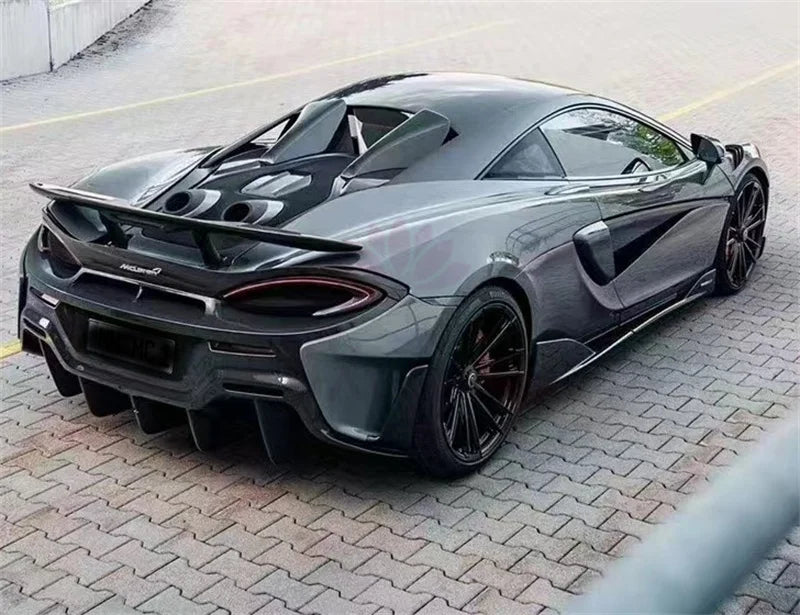 600lt Style Dry Carbon Fiber Rear Bumper Body Kit for McLaren 540C 570s 570GT Front Bumper Side Skirts Hood Rear Spoiler