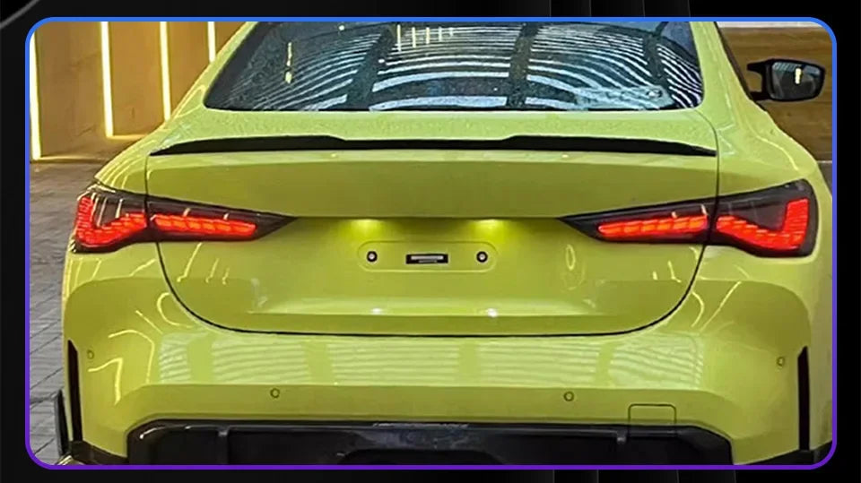 Car Taillights for Bmw 4 Series 2020-2023 Led Auto Back Lamps Assembly Upgrade Dragon Scale Design Style Turn Signal Accessories