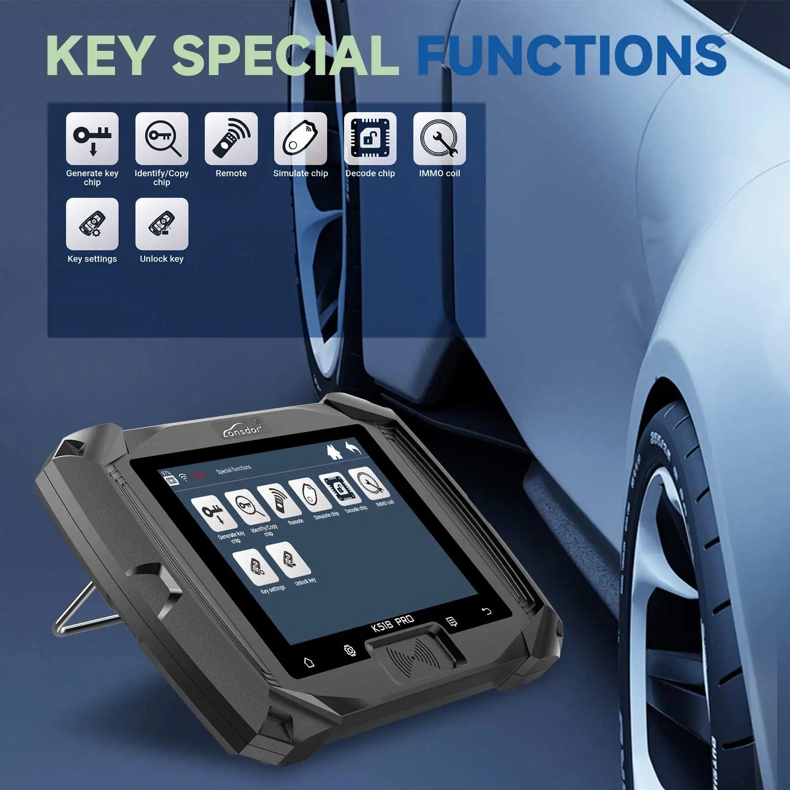 Lonsdor K518 Pro Full Configuration Global Version All In One Key Programmer with 2 Years Free Update Time