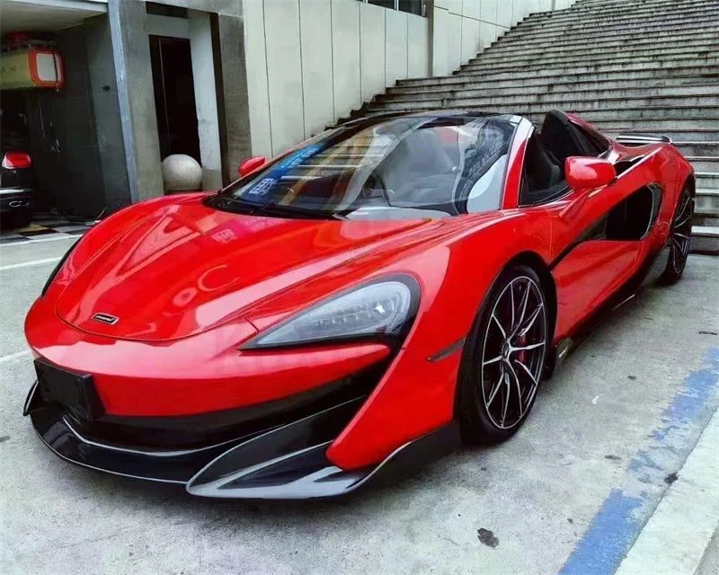 600lt Style Dry Carbon Fiber Rear Bumper Body Kit for McLaren 540C 570s 570GT Front Bumper Side Skirts Hood Rear Spoiler
