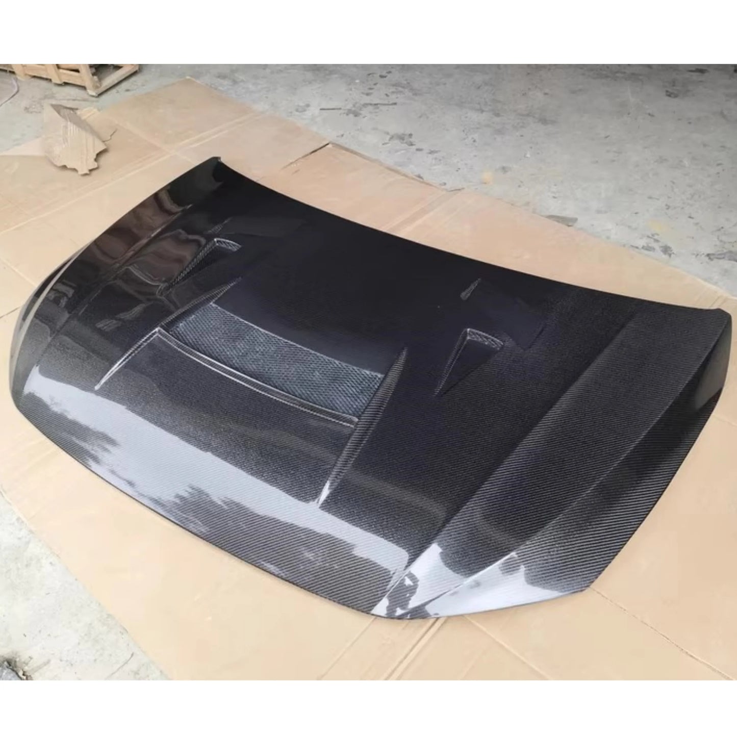 Carbon fiber Engine cover Assembly for Volkswagen vw Polo modified Hood Engine Bonnet Body kit Car Accessories
