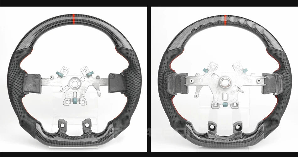 Carbon Fiber Steering Wheel For Dodge Ram 1500 2500 3500 2012‑2018 Perforated Leather Steering Wheel Replacement Accessories