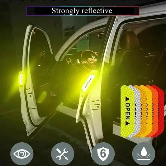 Color Name: Gold - 2023 Car Door Reflective Sticker Safety - Premium Interior Accessories from NoEnName_Null - Just $7.99! Shop now at Rapidvehicles