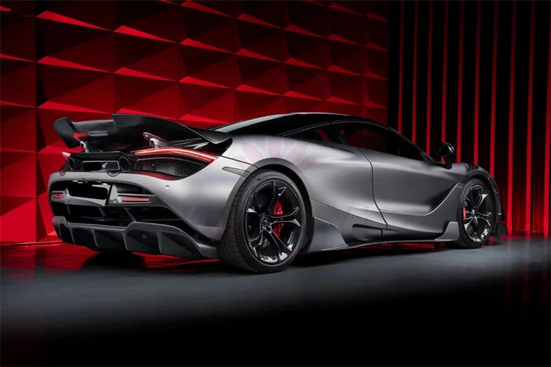 High Quality Dry Carbon Fiber Body Kit for McLaren 720S RY Style Front Lip Side Skirts Rear Diffuser Fenders Engine Hood