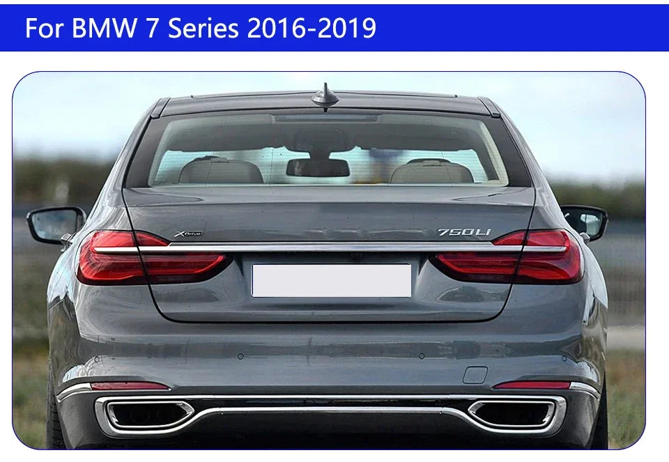 Upgraded Through Taillights Accessories for BMW 7 Series F01 F02 G11 G12 730Li 740Li 750Li 2008-2019 LED Car Taillights Assembly