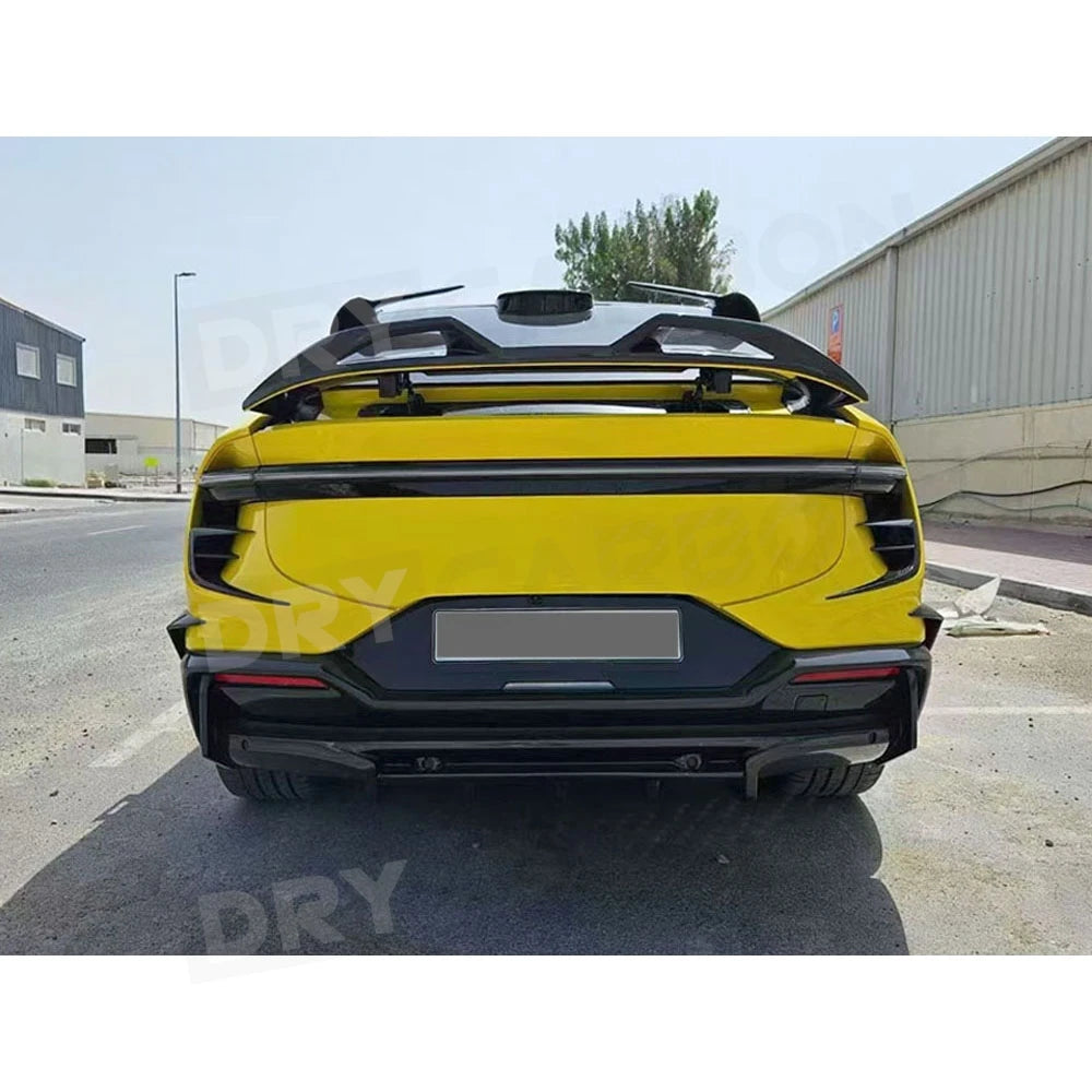 for Lotus Eletre Dry Carbon Fiber Front Bumper Lip Rear Spoiler Trunk Wing Rear Diffuser Side Skirts Body Kits Accessories FRP