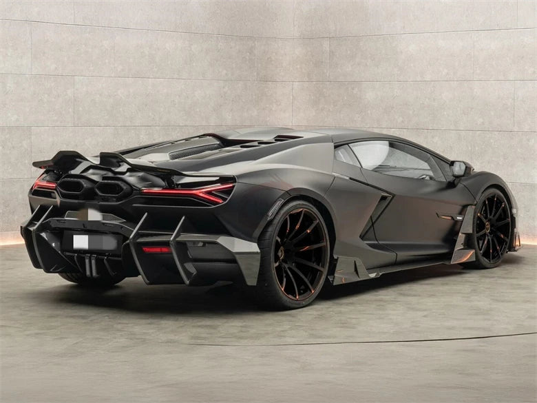 For Lamborghini Revuelto Upgrade M Style Dry Carbon Fiber Front Lip Side Skirt Rear Diffuser Hood Rear Spoiler