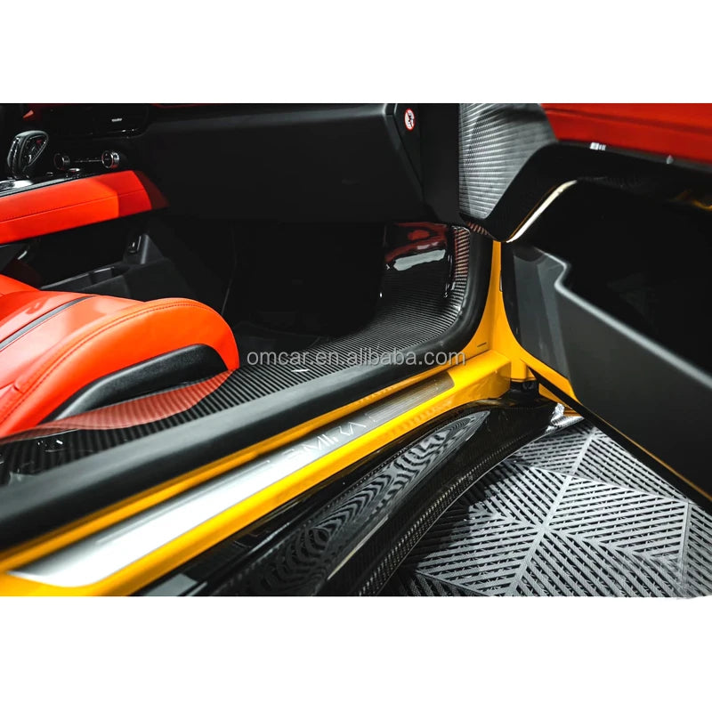 Dry Carbon Fiber Body Kit for Car Lotus Emira Front Canards Lip Side Skirts Vent Engine Hood Cover Rear Diffuser Spoiler