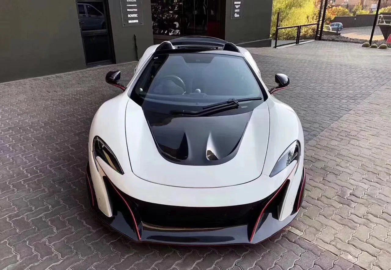 suitable for New Product McLaren MP4-12C 650S Carbon Fiber Hood Upgraded P1 Style Bonnet and Engine Hatch