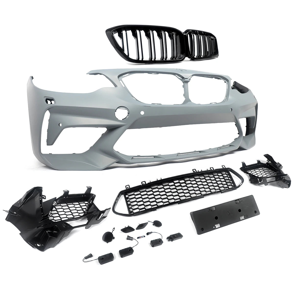 Bodykits for BMW 2 Series F22 F87 218d 220d Front Bumper Splitter Rear Diffuser Lip M2 CS Competition Style Side Skirt 2014-2021
