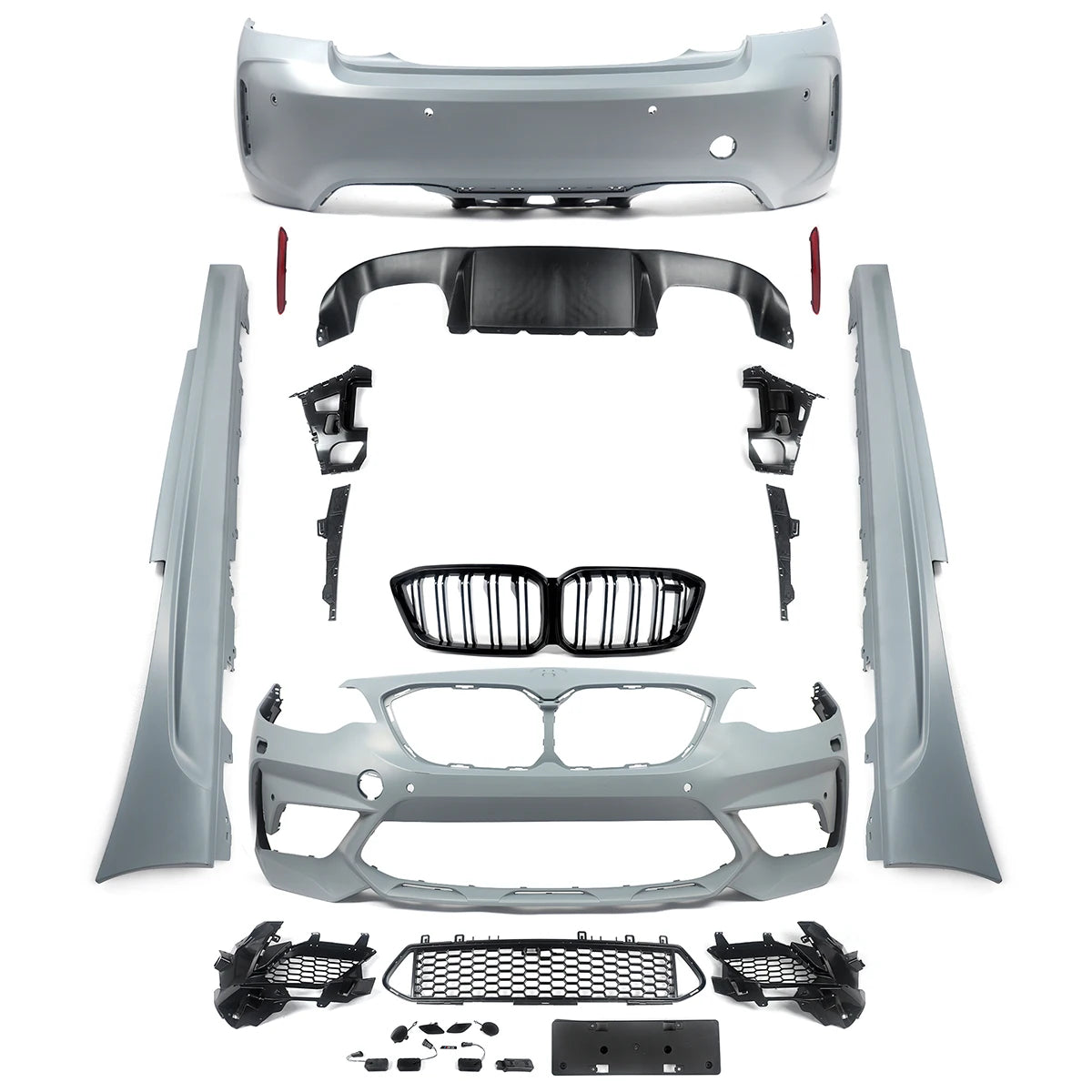 Bodykits for BMW 2 Series F22 F87 218d 220d Front Bumper Splitter Rear Diffuser Lip M2 CS Competition Style Side Skirt 2014-2021