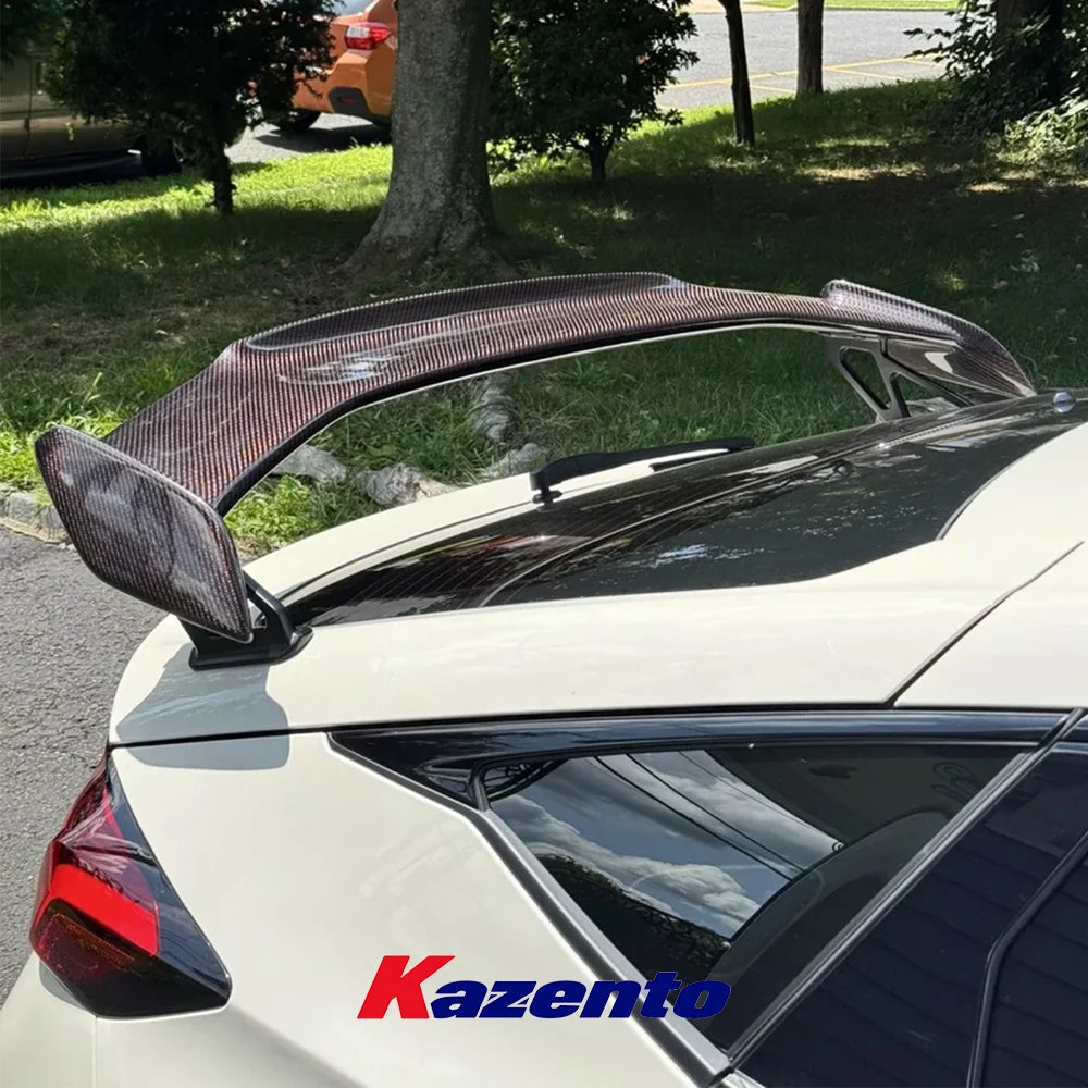 For Honda Type R FL5 2022+ MD Style Hon Red Carbon Fiber Rear Trunk Spoiler Wing