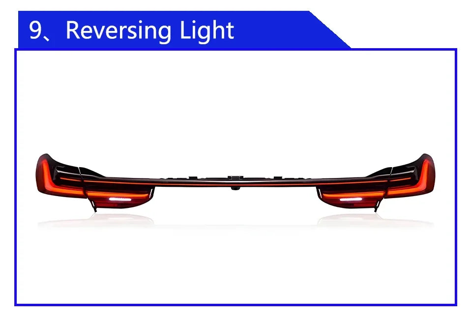 Upgraded Through Taillights Accessories for BMW 7 Series F01 F02 G11 G12 730Li 740Li 750Li 2008-2019 LED Car Taillights Assembly