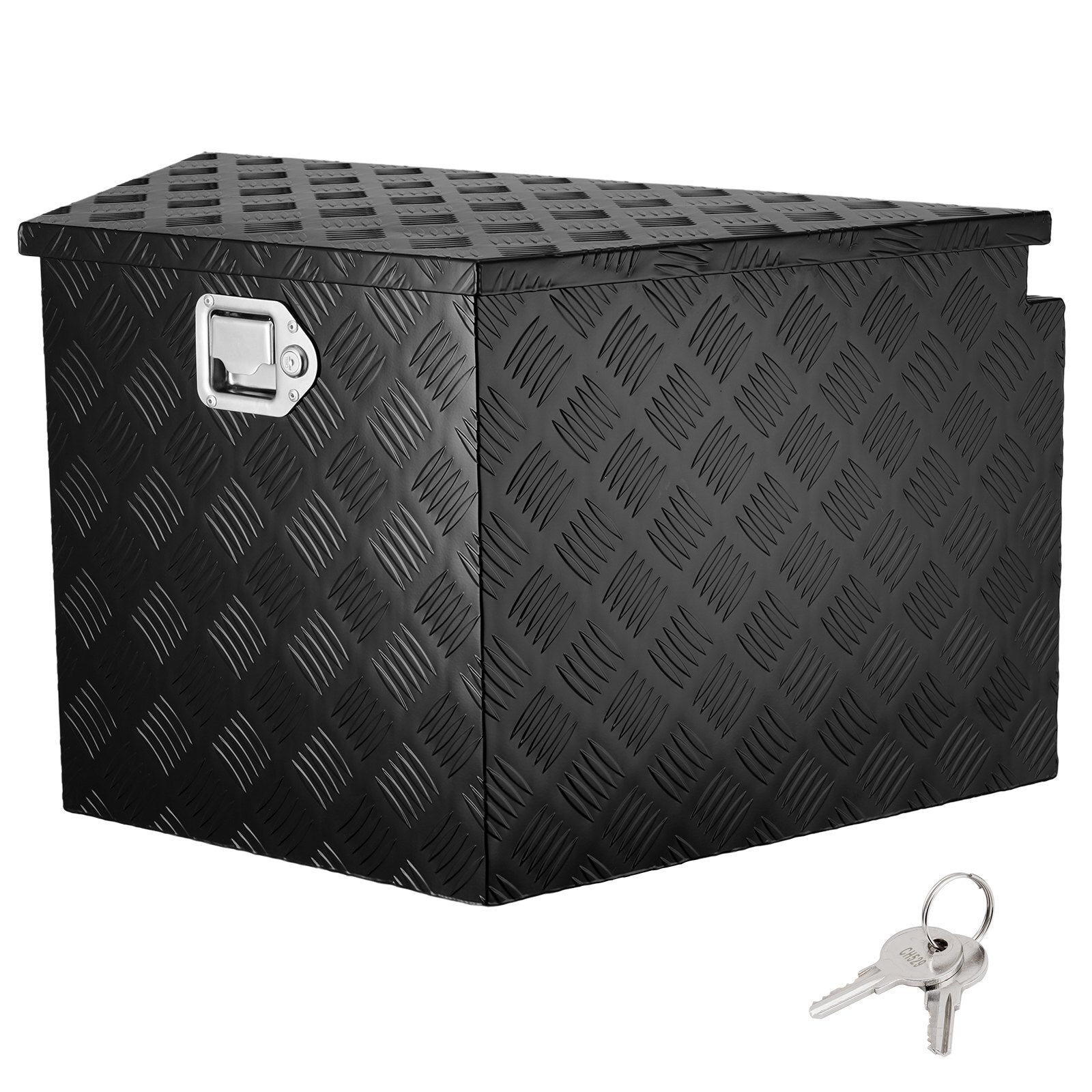 VEVOR Trailer Tongue Box, Aluminum Alloy Diamond Plate Tongue Box Tool Chest, Heavy Duty Trailer Box Storage with Lock and Keys, Utility Trailer Tongue Box for Pickup Truck, RV, Trailer, 33"x19"x18" - Premium Truck Tool Boxes from VEVOR - Just $246.99! Shop now at Rapidvehicles