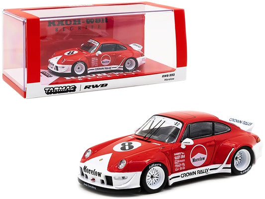 Porsche RWB 993 #8 "Morelow" Red and White "RAUH-Welt BEGRIFF" - Premium Porsche Models from Tarmac Works - Just $80.99! Shop now at Rapidvehicles