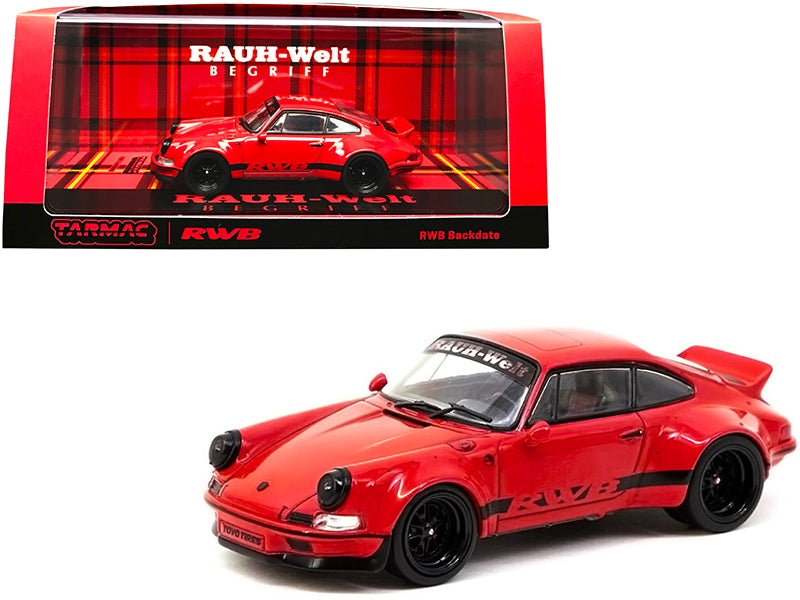 RWB "Backdate" Red with Black Stripes "RAUH-Welt BEGRIFF" 1/43 - Premium Porsche Models from Tarmac Works - Just $69.99! Shop now at Rapidvehicles