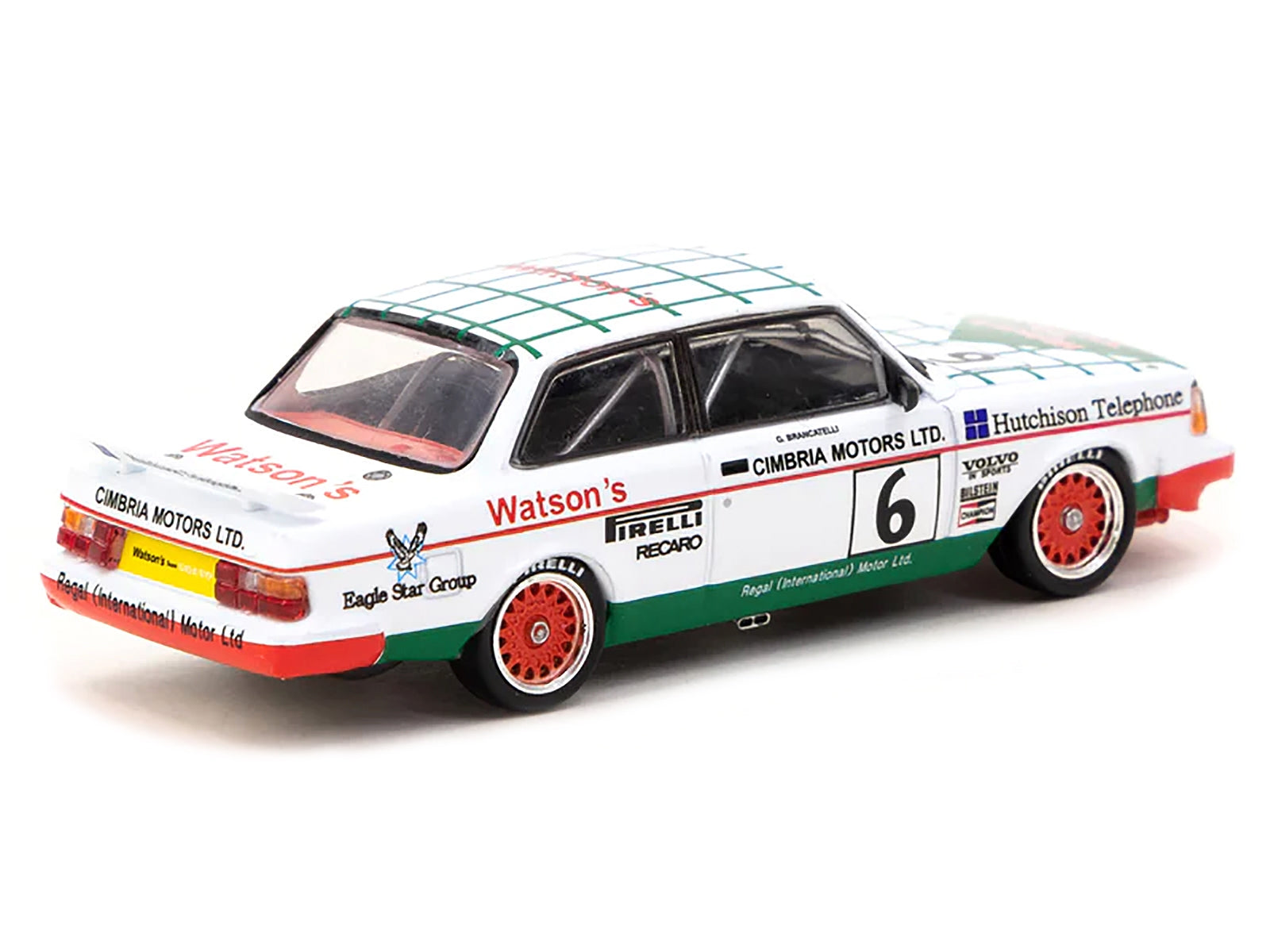 Volvo 240 Turbo #6 Gianfranco Brancatelli Winner "Macau Guia - Premium Volvo Models from Tarmac Works - Just $59.99! Shop now at Rapidvehicles