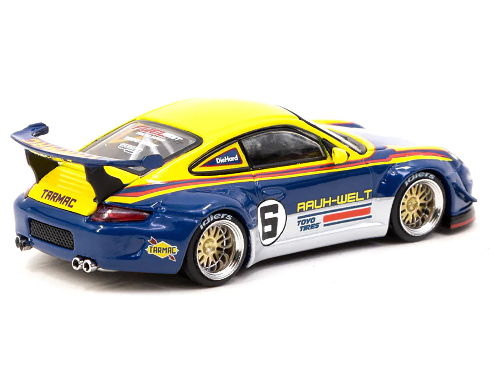 RWB 997 #6 Blue and Yellow with Graphics "FuelFest Tokyo" (2023) Special Edition "Hobby64" Series 1/64 Diecast Model Car by Tarmac Works - Premium Porsche Models from Tarmac Works - Just $47.99! Shop now at Rapidvehicles