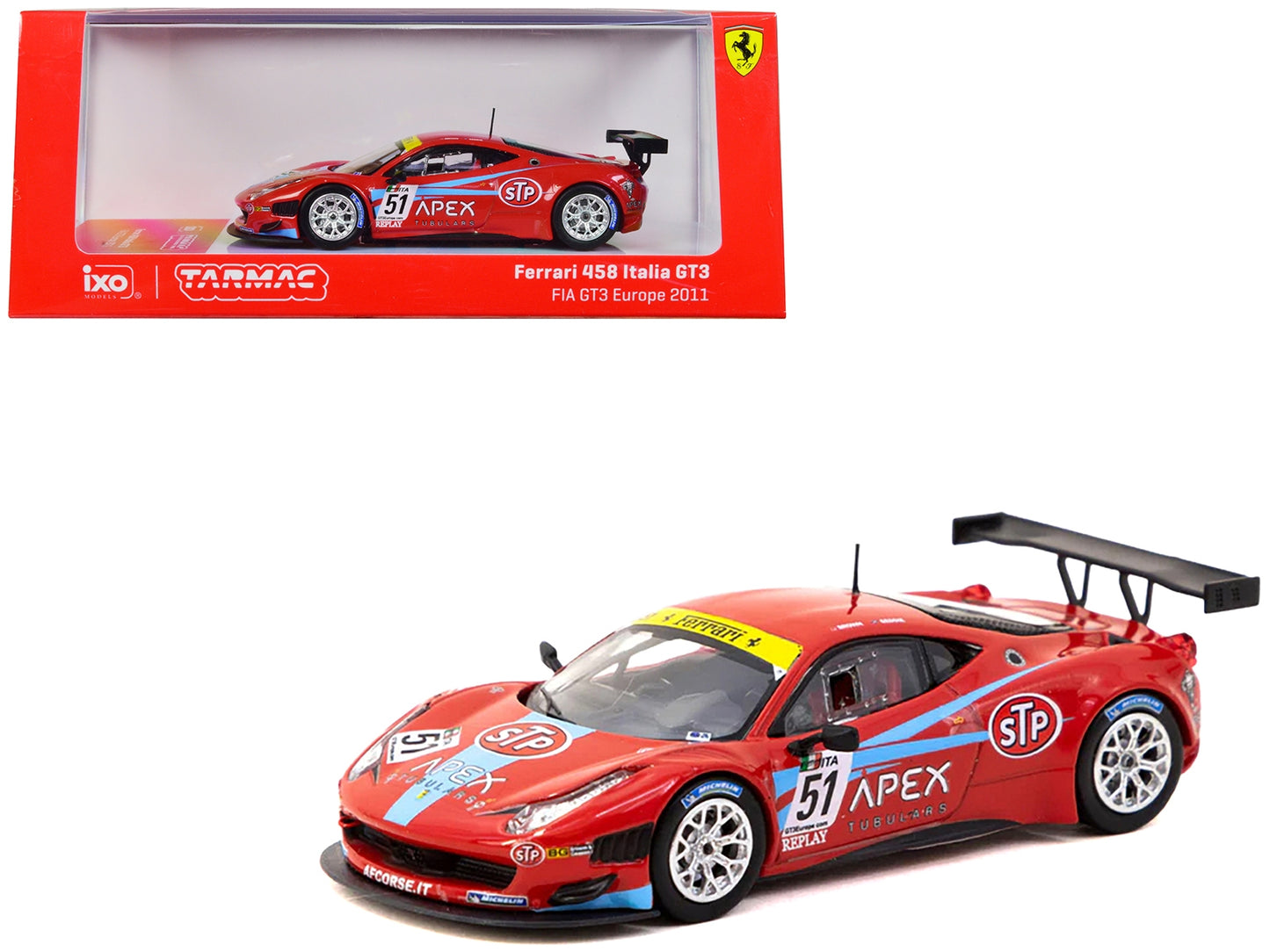 Ferrari 458 Italia GT3 #51 Daniel Brown - Glynn Geddie "FIA GT3 - Premium Ferrari Models from Tarmac Works - Just $58.99! Shop now at Rapidvehicles