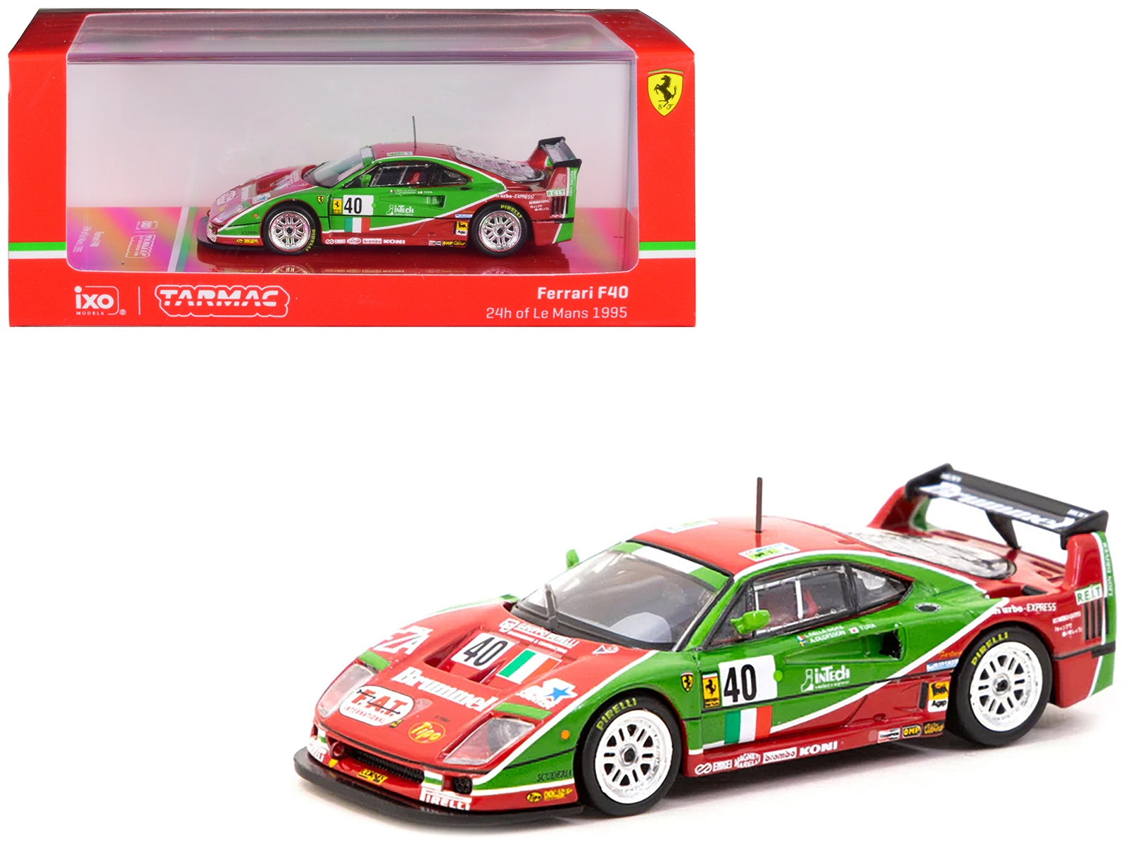 Ferrari F40 #40 Anders Olofsson - Luciano Della Noce - Tetsuya - Premium Le Mans Models from Tarmac Works - Just $54.99! Shop now at Rapidvehicles