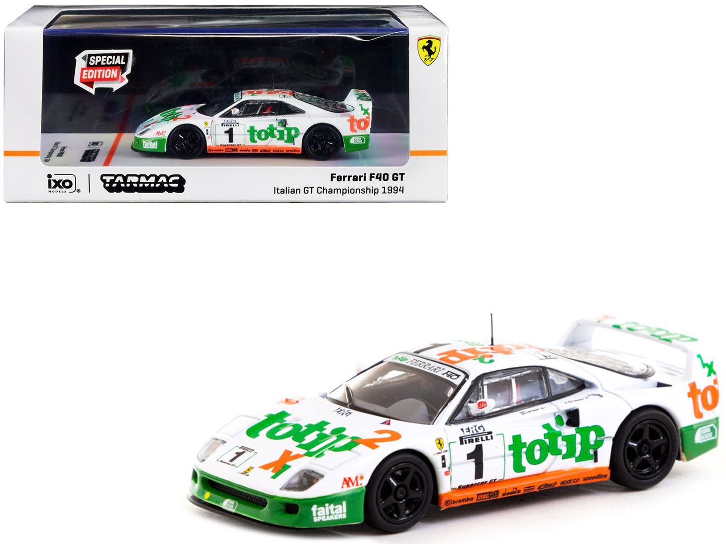 Ferrari F40 GT #1 Federico D'Amore - Oscar Larrauri "Italian GT - Premium Ferrari Models from Tarmac Works - Just $62.09! Shop now at Rapidvehicles