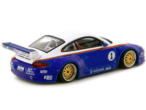 997 Old & New Body Kit #1 Blue Metallic and White with Stripes "Recaro" "Hobby64" Series 1/64 Diecast Model Car by Tarmac Works - Premium Porsche Models from Tarmac Works - Just $31.99! Shop now at Rapidvehicles