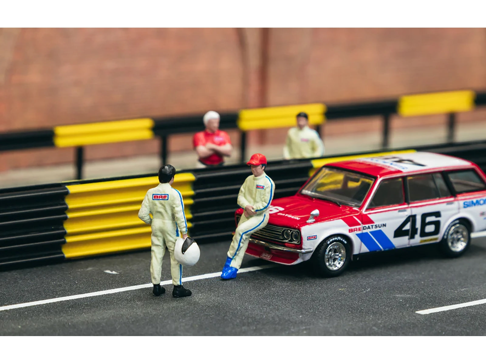 "Race Drivers" 4 Piece Diecast Figure Set "BRE" for 1/64 Scale Models by Tarmac Works & American Diorama - Premium Figures from Tarmac Works - Just $32.99! Shop now at Rapidvehicles