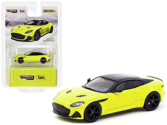 Aston Martin DBS Superleggera Yellow Metallic with Black Top - Premium Aston Martin Models from Tarmac Works - Just $35.99! Shop now at Rapidvehicles