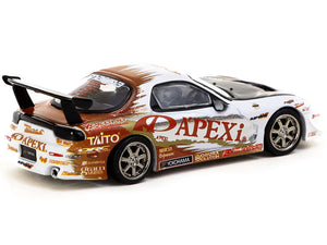 Mazda RX-7 FD Stage-D "A'PEXi" RHD (Right Hand Drive) White with Graphics "Global64" Series 1/64 Diecast Model by Tarmac Works - Premium Mazda Models from Tarmac Works - Just $32.99! Shop now at Rapidvehicles