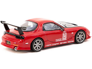 Mazda RX-7 FD3S "VERTEX" RHD (Right Hand Drive) Red with Black Hood "Global64" Series 1/64 Diecast Model Car by Tarmac Works - Premium Mazda Models from Tarmac Works - Just $29.99! Shop now at Rapidvehicles