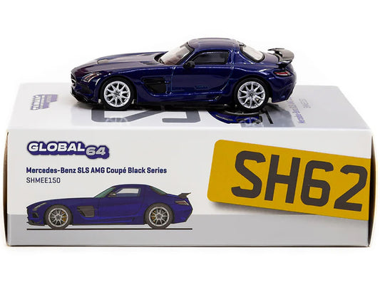 Mercedes-Benz SLS AMG Coupe Black Series Blue Metallic "SHMEE150" - Premium Mercedes Models from Tarmac Works - Just $44.99! Shop now at Rapidvehicles