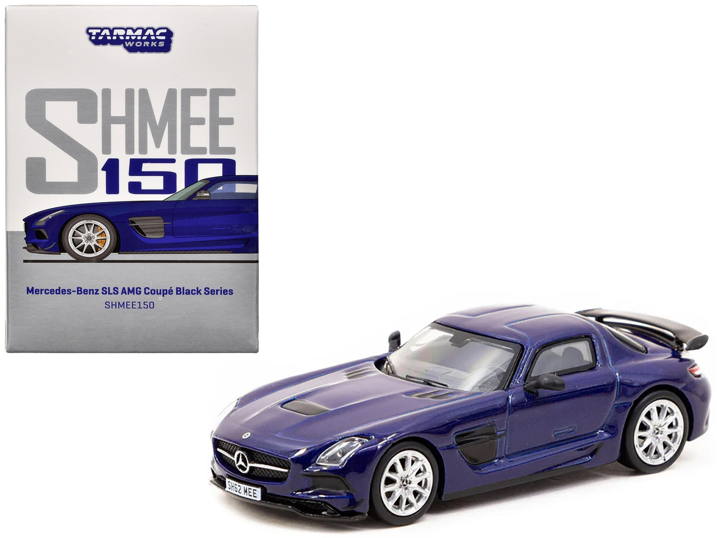 Mercedes-Benz SLS AMG Coupe Black Series Blue Metallic "SHMEE150" - Premium Mercedes Models from Tarmac Works - Just $40.49! Shop now at Rapidvehicles