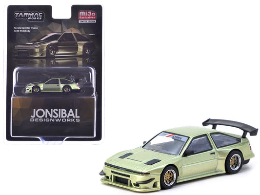 Toyota Sprinter Trueno AE86 Widebody RHD (Right Hand Drive) "Jonsibal Designworks" Green Metallic "Global64" Series 1/64 Diecast Model by Tarmac Works - Use code SHOPAPP15 to get 15 percent off