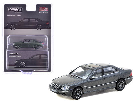 Mercedes-Benz S 65 AMG Tectite Gray Metallic "Global64" Series 1/64 Diecast Model by Tarmac Works - Use code SHOPAPP15 to get 15 percent off
