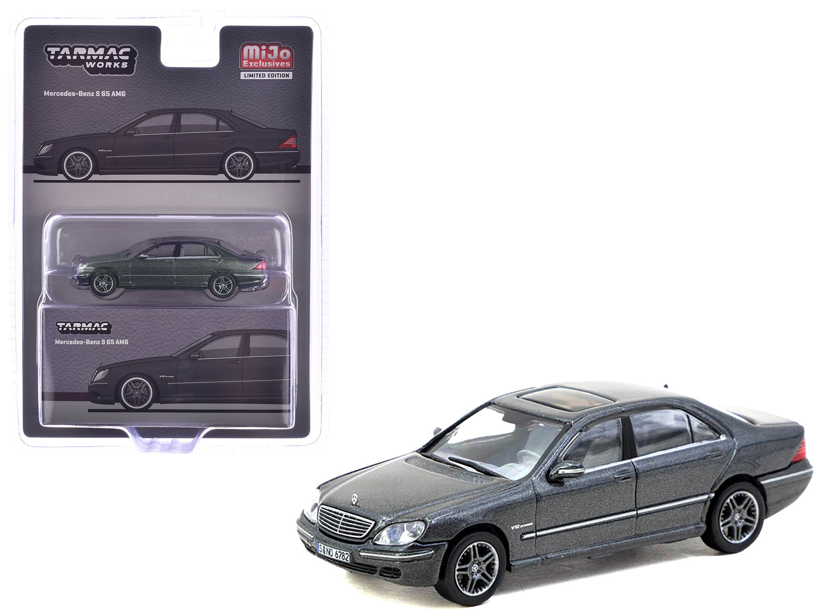 Mercedes-Benz S 65 AMG Tectite Gray Metallic "Global64" Series 1/64 Diecast Model by Tarmac Works - Premium Mercedes Models from Tarmac Works - Just $31.53! Shop now at Rapidvehicles