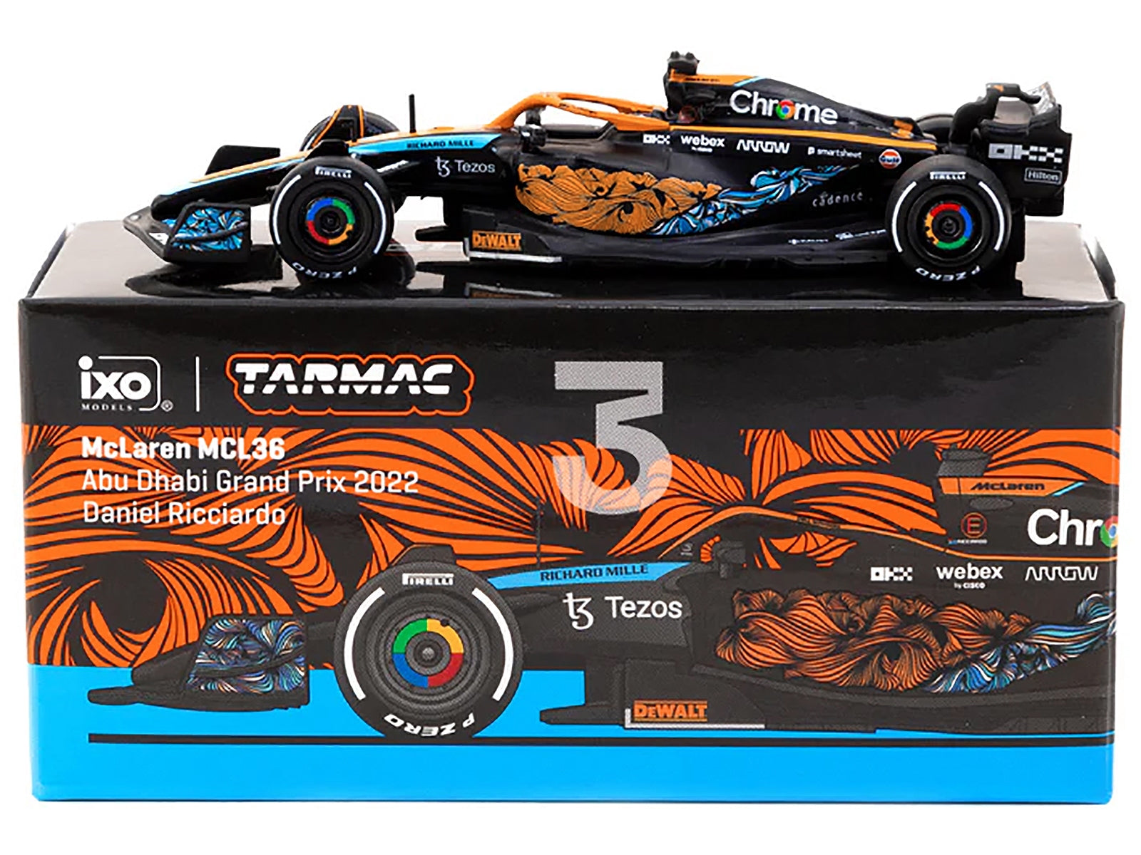 McLaren MCL36 #3 Daniel Ricciardo Formula One F1 "Abu Dhabi GP" - Premium Formula 1 Models from Tarmac Works - Just $33.99! Shop now at Rapidvehicles