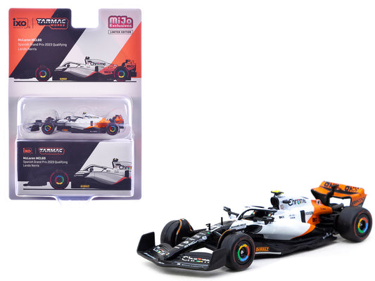 McLaren MCL60 #4 Lando Norris 3rd Place Formula One F1 "Spanish GP Qualifying" (2023) "Global64" Series 1/64 Diecast Model by Tarmac Works free shipping USA