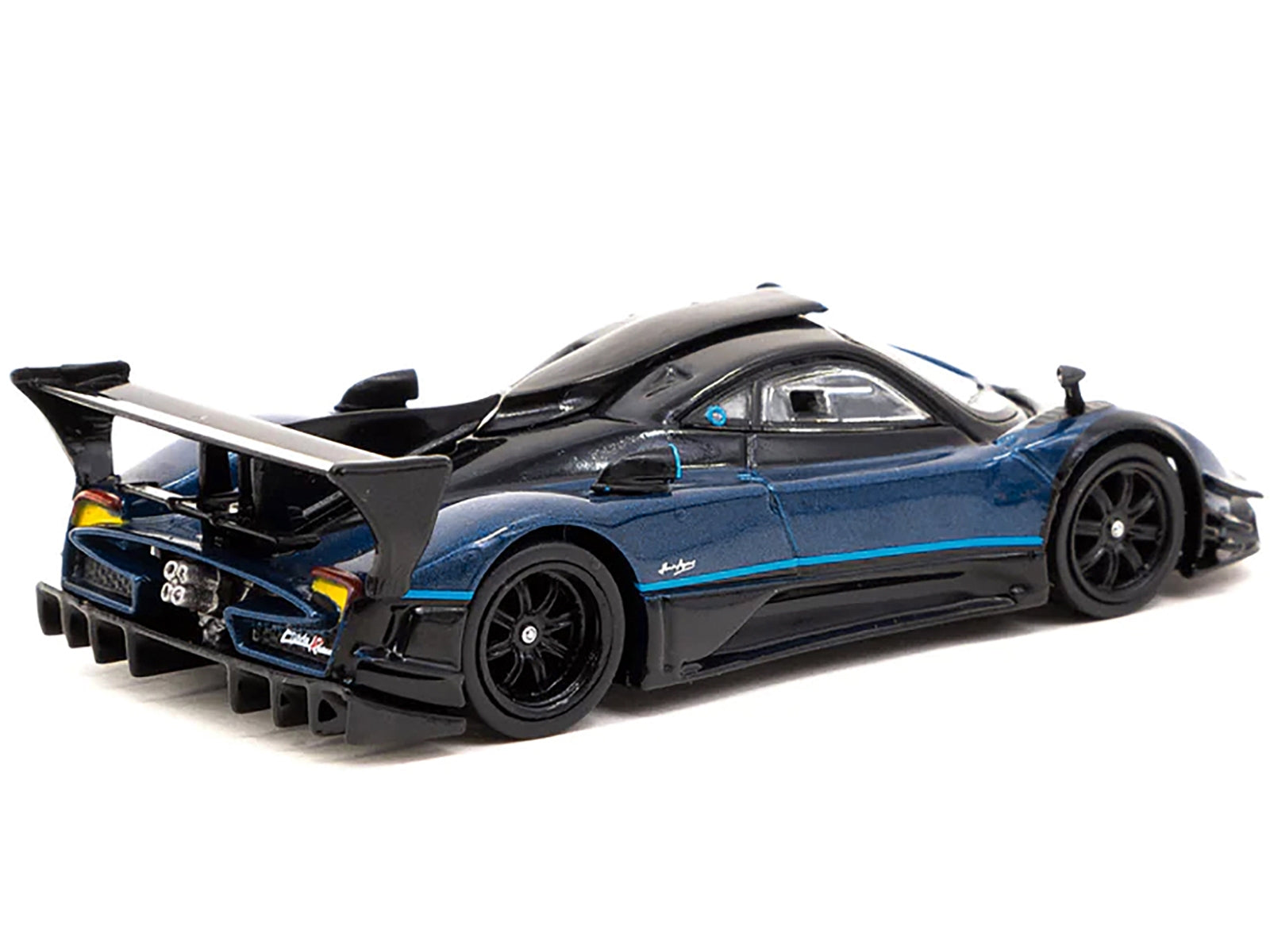 Pagani Zonda Revolucion Blue Metallic and Black with Light Blue Stripes "Global64" Series 1/64 Diecast Model Car by Tarmac Works - Premium Pagani Models from Tarmac Works - Just $29.99! Shop now at Rapidvehicles