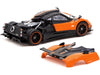 Pagani Zonda Cinque Arancio Saint Tropez Orange Metallic and Black "Global64" Series 1/64 Diecast Model Car by Tarmac Works - Premium Pagani Models from Tarmac Works - Just $28.99! Shop now at Rapidvehicles