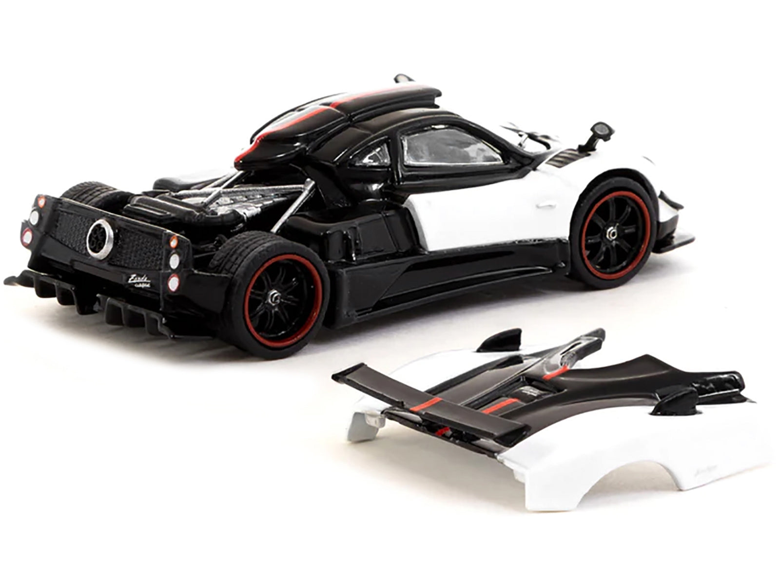 Pagani Zonda Cinque Bianco Benny White and Black "Global64" Series 1/64 Diecast Model Car by Tarmac Works - Premium Pagani Models from Tarmac Works - Just $28.99! Shop now at Rapidvehicles