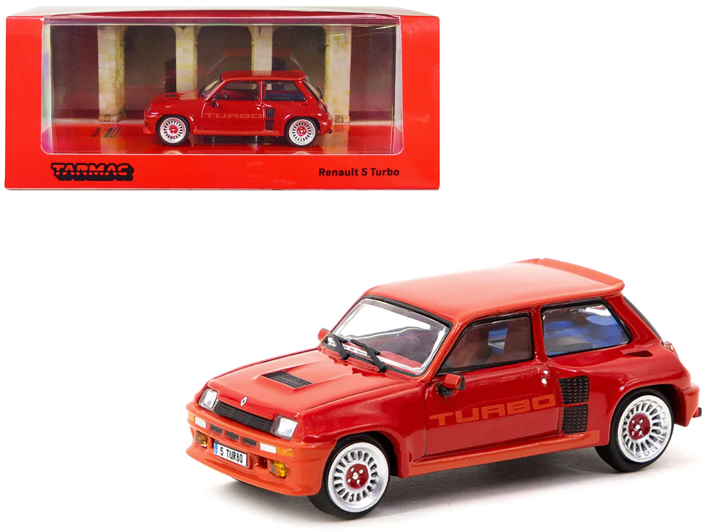 Renault 5 Turbo Red "Road64" Series 1/64 Diecast Model by Tarmac