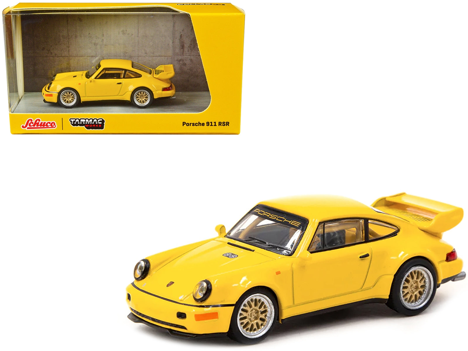 Porsche 911 RSR Yellow "Collab64" Series 1/64 Diecast Model Car by Schuco & Tarmac Works - Premium Porsche Models from Schuco - Just $37.99! Shop now at Rapidvehicles