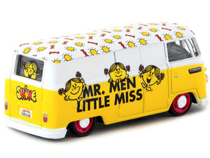 Volkswagen Type II (T1) Panel Van "Little Miss Sunshine" Yellow and White "Mr. Men & Little Miss" "Collab64" Series 1/64 Diecast Model Car by Schuco & Tarmac Works - Premium Volkswagen Models from Schuco - Just $41.22! Shop now at Rapidvehicles