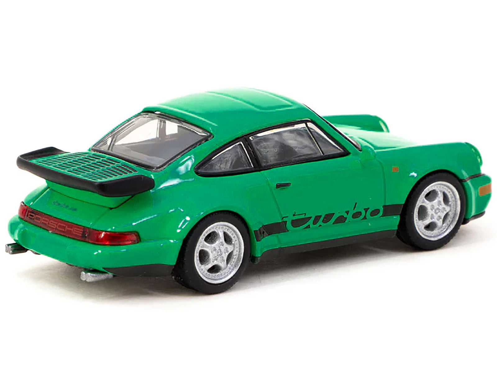 Porsche 911 Turbo Green with Black Stripes "Collab64" Series 1/64 Diecast Model Car by Schuco & Tarmac Works - Premium  from Schuco - Just $35.99! Shop now at Rapidvehicles